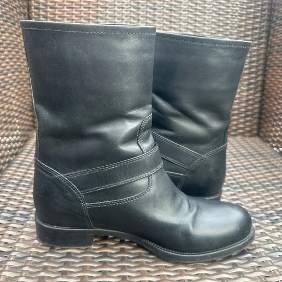 Prada Black Combat & Moto Boots - Picture 7 of 10